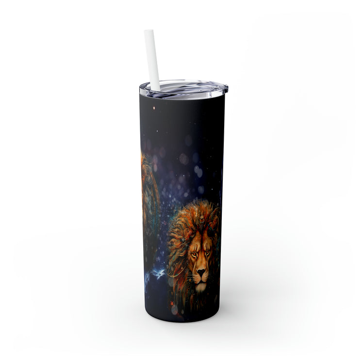 Leo_Astrology, Skinny Tumbler with Straw, 20oz - Cultura Life Design