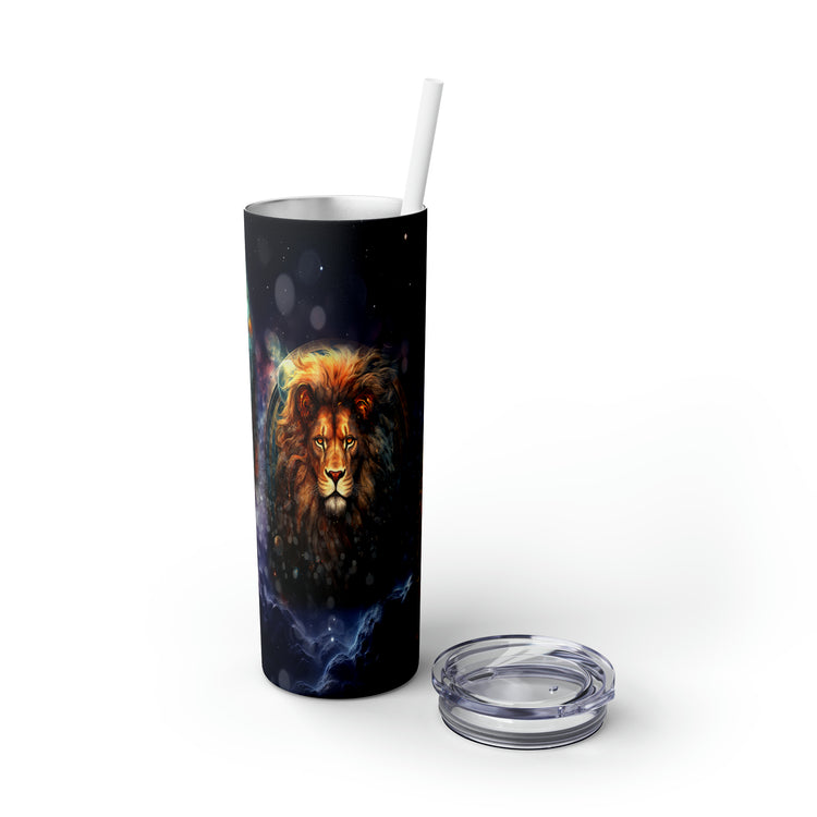 Leo_Astrology, Skinny Tumbler with Straw, 20oz - Cultura Life Design
