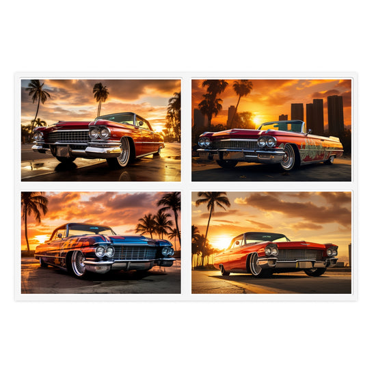 1963 Cadillac DeVille - Lowrider style - Sticker Sheets - Cultura Life Design