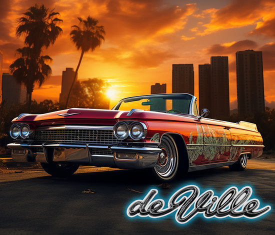 63 Cadillac DeVille 20 oz Skinny Tumbler Wraps Grp2, 4 x Sublimation Designs, Straight tumbler Wrap, Instant Digital Download PNG - Cultura Life Design