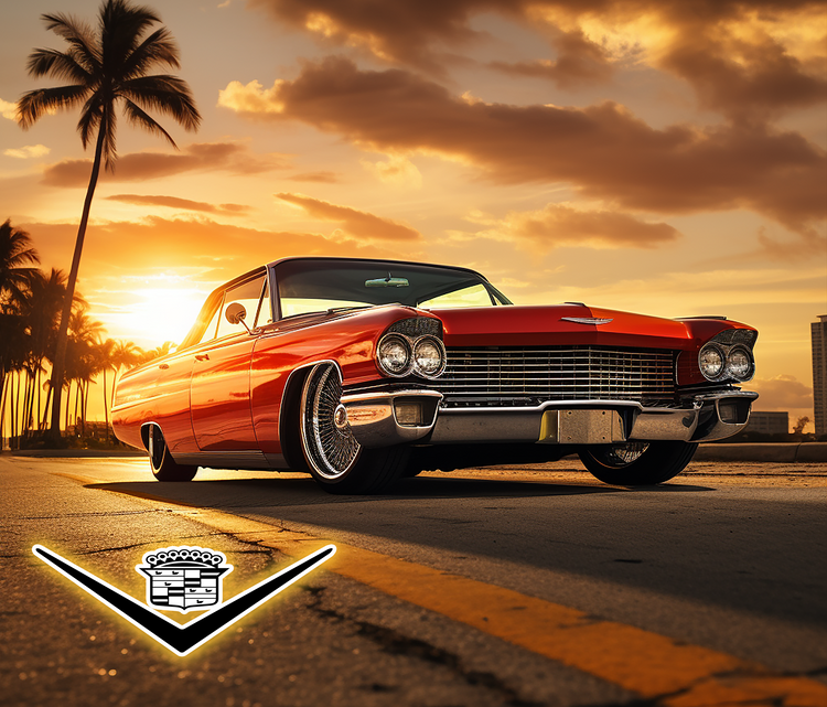 63 Cadillac DeVille 20 oz Skinny Tumbler Wraps Grp2, 4 x Sublimation Designs, Straight tumbler Wrap, Instant Digital Download PNG - Cultura Life Design
