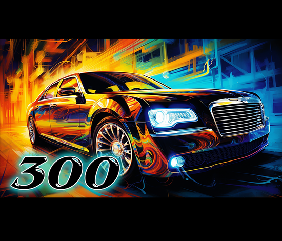 05 Chrysler 300 20 oz Skinny Tumbler Wraps Grp2, 4 x Sublimation Designs, Straight tumbler Wrap, Instant Digital Download PNG - Cultura Life Design