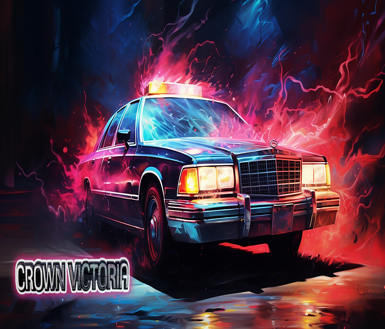 92 Ford Crown Victoria 20 oz Skinny Tumbler Wraps, 6 x Sublimation Designs, Straight tumbler Wrap, Instant Digital Download PNG - Cultura Life Design