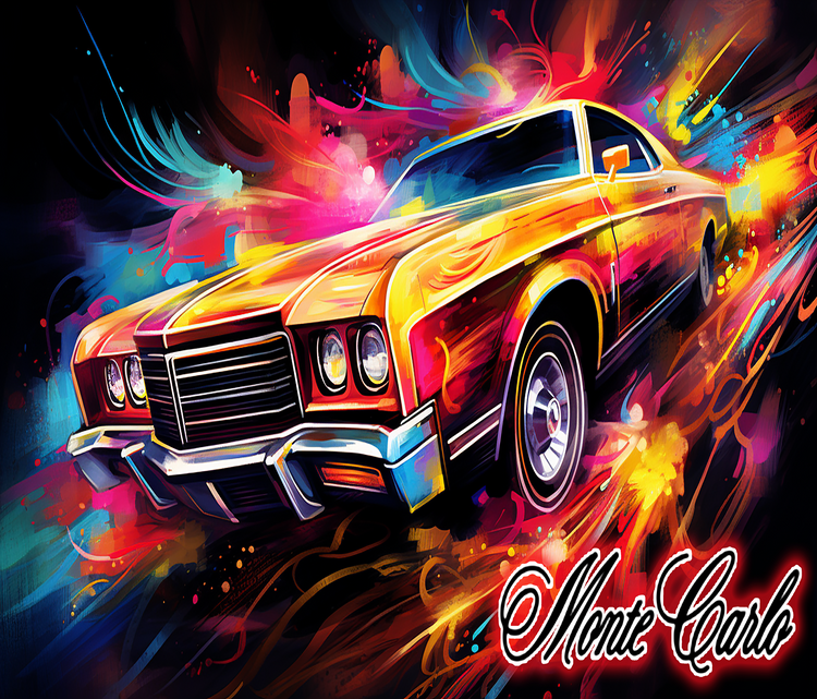 70 Chevrolet Monte Carlo 20 oz Skinny Tumbler Wraps, 6 x Sublimation Designs, Straight tumbler Wrap, Instant Digital Download PNG - Cultura Life Design