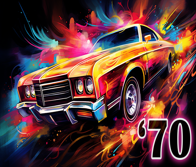 70 Chevrolet Monte Carlo 20 oz Skinny Tumbler Wraps, 6 x Sublimation Designs, Straight tumbler Wrap, Instant Digital Download PNG - Cultura Life Design