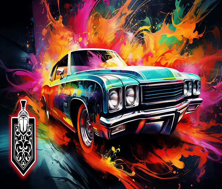70 Chevrolet Monte Carlo 20 oz Skinny Tumbler Wraps, 6 x Sublimation Designs, Straight tumbler Wrap, Instant Digital Download PNG - Cultura Life Design