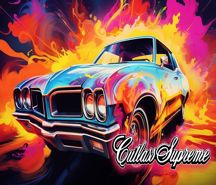 68 Oldsmobile Cutlass Supreme 20 oz Skinny Tumbler Wraps, 6 x Sublimation Designs, Straight tumbler Wrap, Instant Digital Download PNG - Cultura Life Design