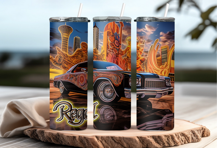 78 Buick Regal 20 oz Skinny Tumbler Wraps_Grp1, 4 x Sublimation Designs, Straight tumbler Wrap, Instant Digital Download PNG - Cultura Life Design