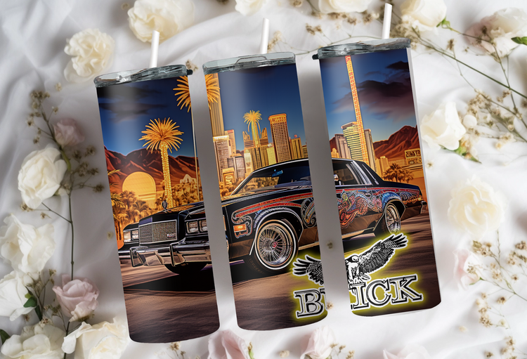 78 Buick Regal 20 oz Skinny Tumbler Wraps_Grp1, 4 x Sublimation Designs, Straight tumbler Wrap, Instant Digital Download PNG - Cultura Life Design