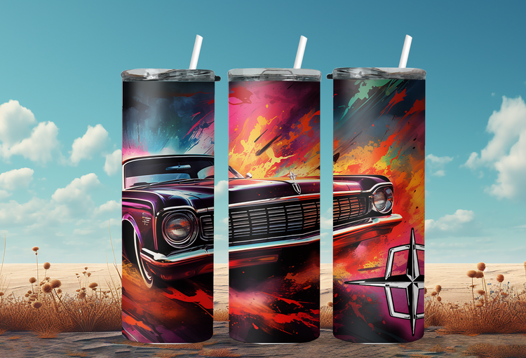61 Lincoln Continental 20 oz Skinny Tumbler Wraps, 6 x Sublimation Designs, Straight tumbler Wrap, Instant Digital Download PNG - Cultura Life Design