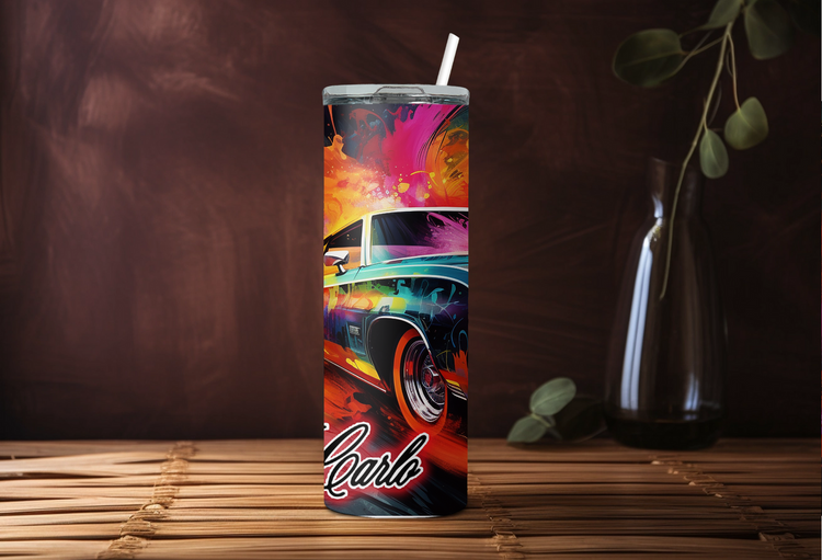 70 Chevrolet Monte Carlo 20 oz Skinny Tumbler Wraps, 6 x Sublimation Designs, Straight tumbler Wrap, Instant Digital Download PNG - Cultura Life Design