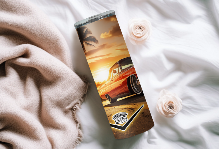 63 Cadillac DeVille 20 oz Skinny Tumbler Wraps Grp2, 4 x Sublimation Designs, Straight tumbler Wrap, Instant Digital Download PNG - Cultura Life Design
