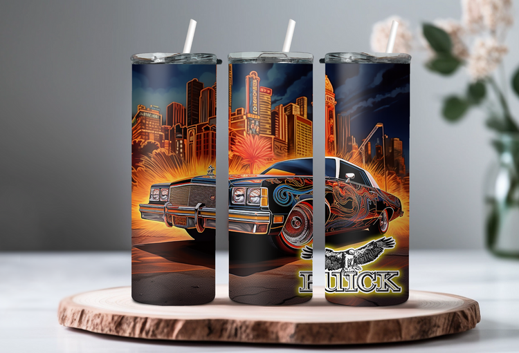 78 Buick Regal 20 oz Skinny Tumbler Wraps_Grp1, 4 x Sublimation Designs, Straight tumbler Wrap, Instant Digital Download PNG - Cultura Life Design
