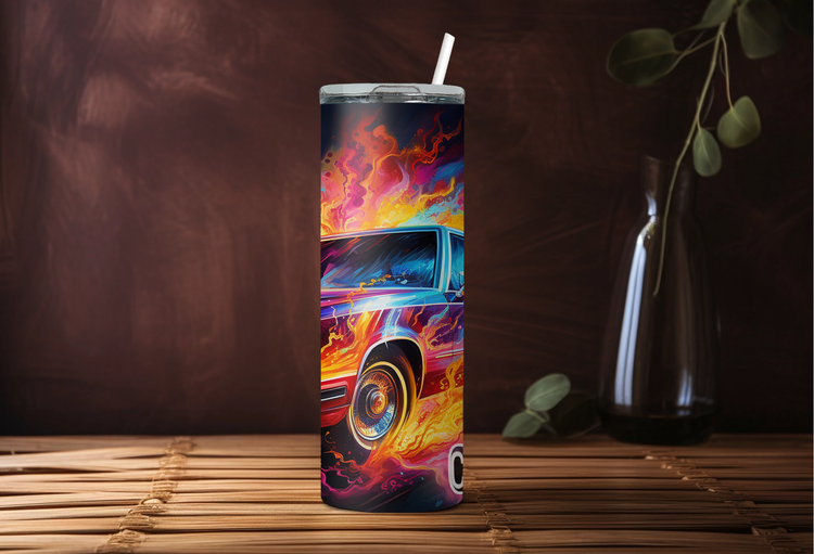 92 Ford Crown Victoria 20 oz Skinny Tumbler Wraps, 6 x Sublimation Designs, Straight tumbler Wrap, Instant Digital Download PNG - Cultura Life Design