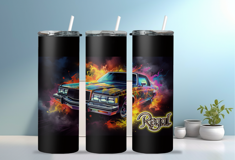 78 Buick Regal 20 oz Skinny Tumbler Wraps_Grp2, 4 x Sublimation Designs, Straight tumbler Wrap, Instant Digital Download PNG - Cultura Life Design
