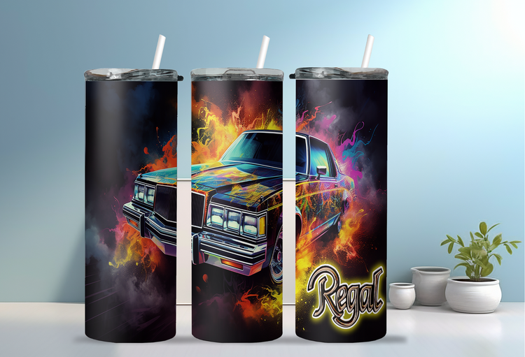 78 Buick Regal 20 oz Skinny Tumbler Wraps_Grp2, 4 x Sublimation Designs, Straight tumbler Wrap, Instant Digital Download PNG - Cultura Life Design