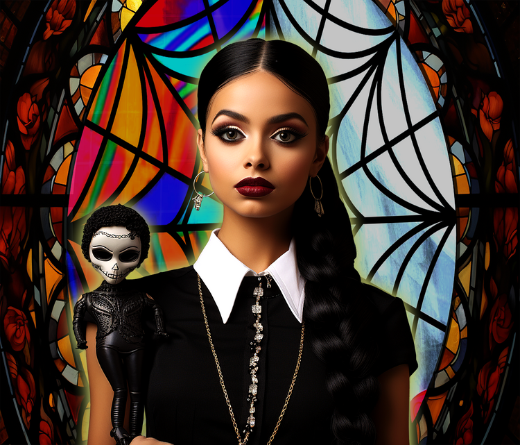 Wednesday Addams_Grp2, 20 oz Skinny Tumbler Wraps, 3 x Sublimation Designs, Straight tumbler Wrap, Instant Digital Download PNG - Cultura Life Design