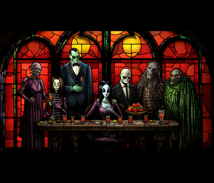 Addams Family 20 oz Skinny Tumbler Wraps, 8 x Sublimation Designs, Straight tumbler Wrap, Instant Digital Download PNG - Cultura Life Design