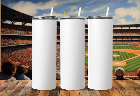 4 Different Tumbler Mock Ups with Baseball Field Backgrounds, PNG - Edit in CANVA, Photoshop, and More | 4 Backgrounds Mock Up Tumbler - Cultura Life Design