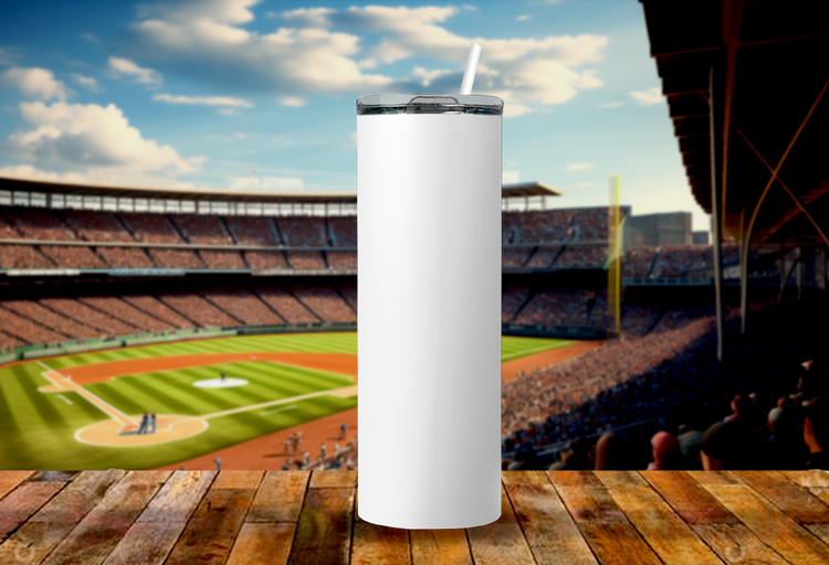 3 Different Single Tumbler Mock Ups with Baseball Diamond Backgrounds, PNG - Edit in CANVA, Photoshop & More | 3 Backgrounds Mock Up Tumbler - Cultura Life Design