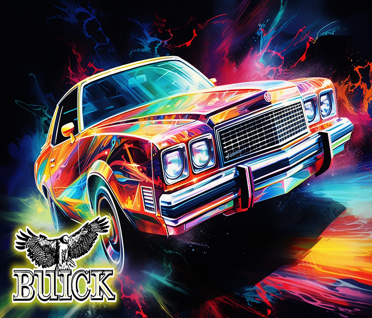 78 Buick Regal 20 oz Skinny Tumbler Wraps_Grp2, 4 x Sublimation Designs, Straight tumbler Wrap, Instant Digital Download PNG - Cultura Life Design