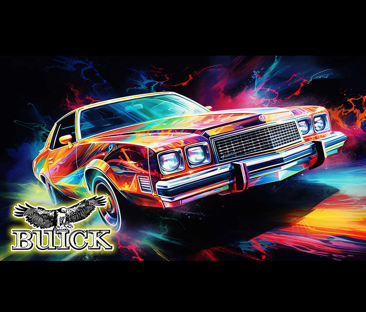 78 Buick Regal 20 oz Skinny Tumbler Wraps_Grp2, 4 x Sublimation Designs, Straight tumbler Wrap, Instant Digital Download PNG - Cultura Life Design