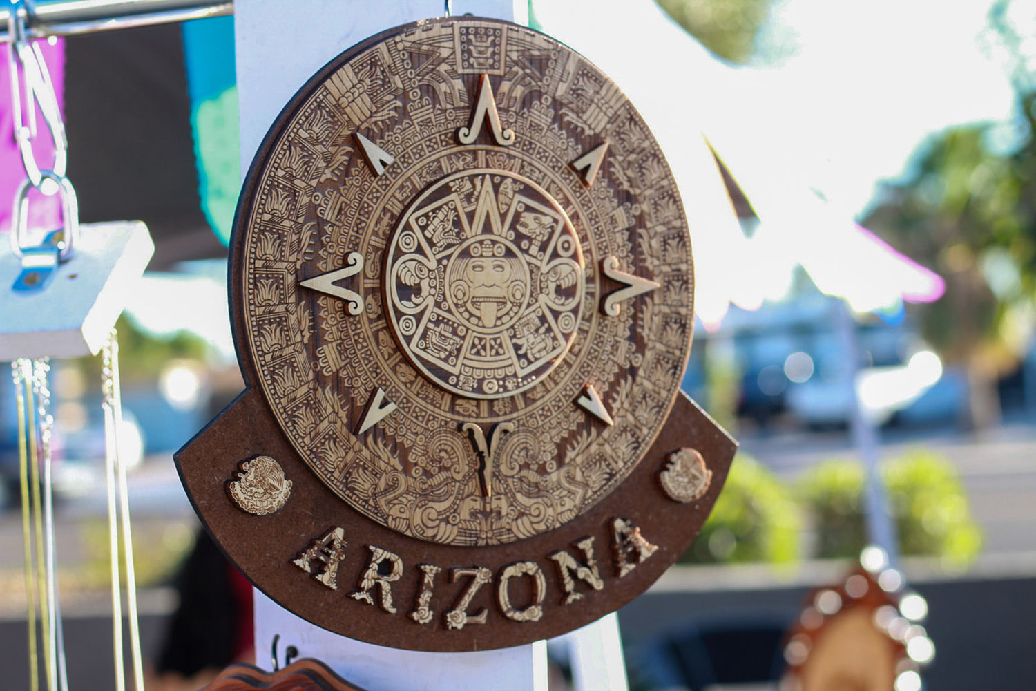 Personalized Aztec Calendar Wood Engraved Sign, Cultural Art - Cultura Life Design