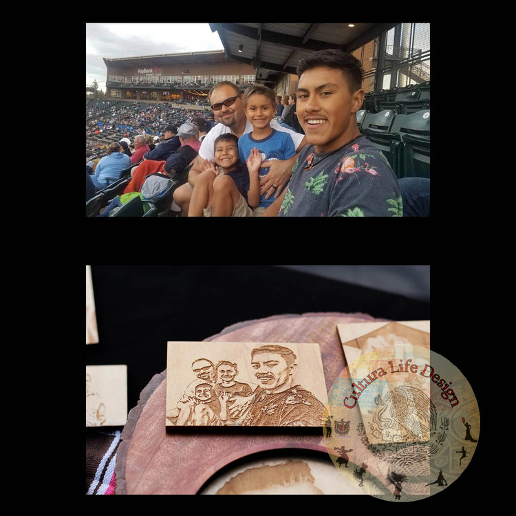 Custom Laser Engraved Portraits - Cultura Life Design