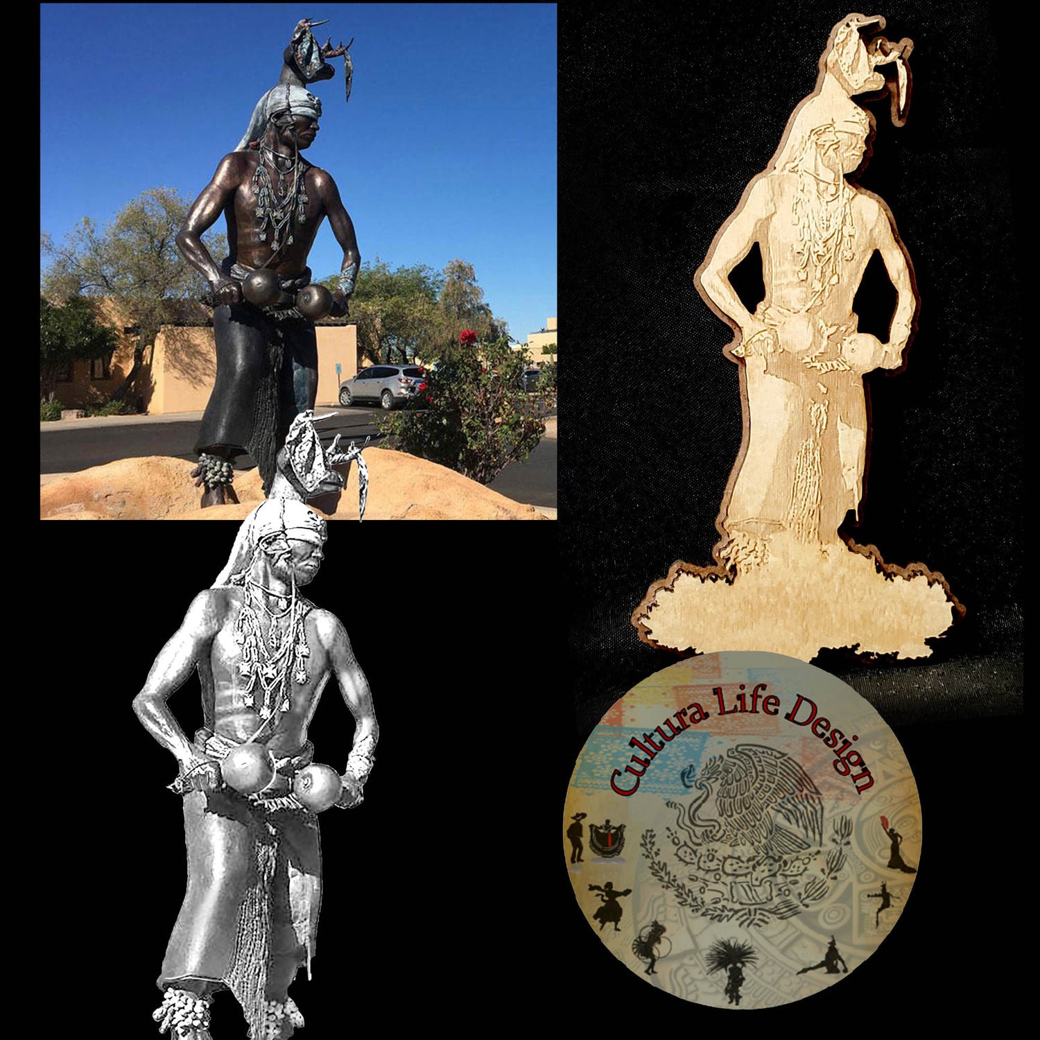 Custom Laser Engraved Portraits - Cultura Life Design