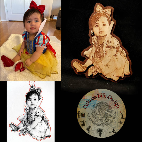 Custom Laser Engraved Portraits - Cultura Life Design