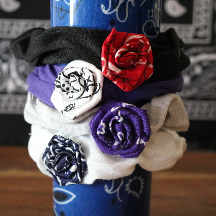 Bandana Rose Scrunchy - Cultura Life Design