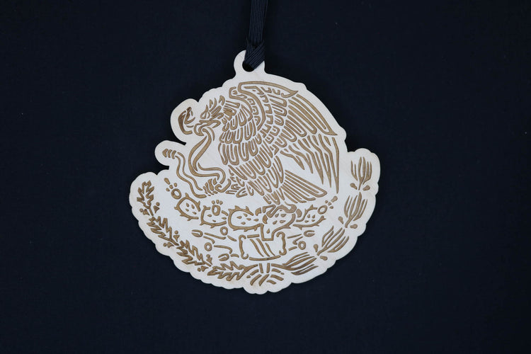 Aztec Inspired Wood Engraved Decoration, Vehicle Rear View Mirror Ornaments - Cultura Life Design
