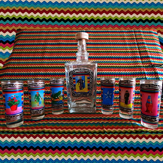 Loteria Themed 8-Piece Decanter Set - Cultura Life Design
