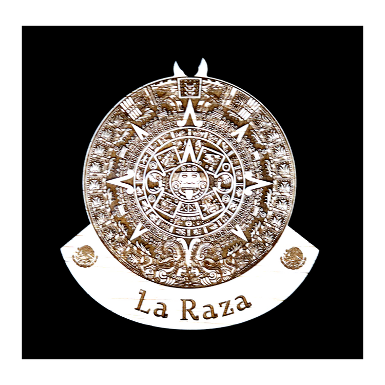 Aztec Inspired Wood Engraved Decoration, Vehicle Rear View Mirror Ornaments - Cultura Life Design