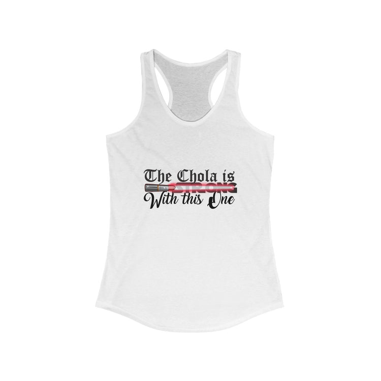 Chola Star Wars - Women's Racerback Tank - Cultura Life Design