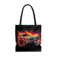 AOP Tote Bag - 1968 Oldsmobile Cutlass Supreme Neon Oil Painting Left - Cultura Life Design