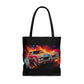 AOP Tote Bag - 1968 Oldsmobile Cutlass Supreme Neon Oil Painting Left - Cultura Life Design