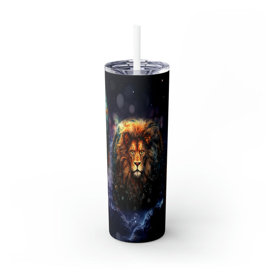 Leo_Astrology, Skinny Tumbler with Straw, 20oz - Cultura Life Design