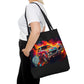 AOP Tote Bag - 1968 Oldsmobile Cutlass Supreme Neon Oil Painting Left - Cultura Life Design