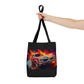 AOP Tote Bag - 1968 Oldsmobile Cutlass Supreme Neon Oil Painting Left - Cultura Life Design