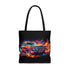 AOP Tote Bag - 1963 Chevrolet Impala Neon Oil Painting Left - Cultura Life Design