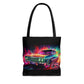 AOP Tote Bag - 1963 Chevrolet Impala Neon Oil Painting Right - Cultura Life Design