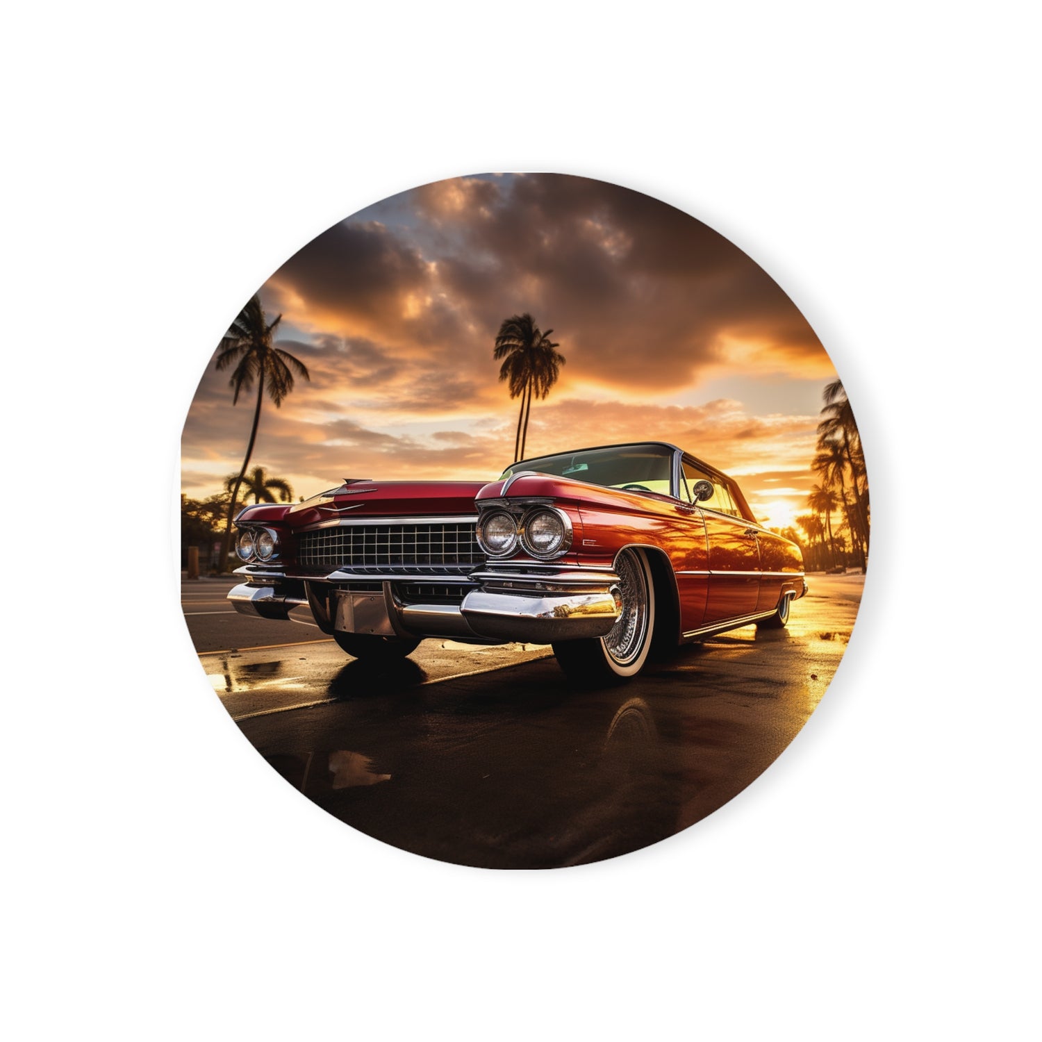 Cork Back Coaster - 1963 Cadillac Deville - Cultura Life Design