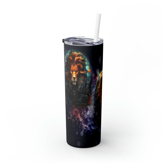 Leo_Astrology, Skinny Tumbler with Straw, 20oz - Cultura Life Design