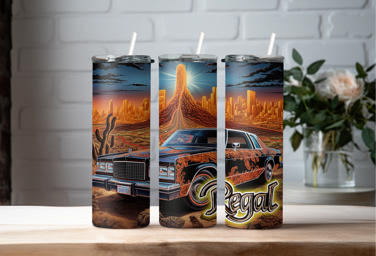 78 Buick Regal 20 oz Skinny Tumbler Wraps_Grp3, 2 x Sublimation Designs, Straight tumbler Wrap, Instant Digital Download PNG - Cultura Life Design