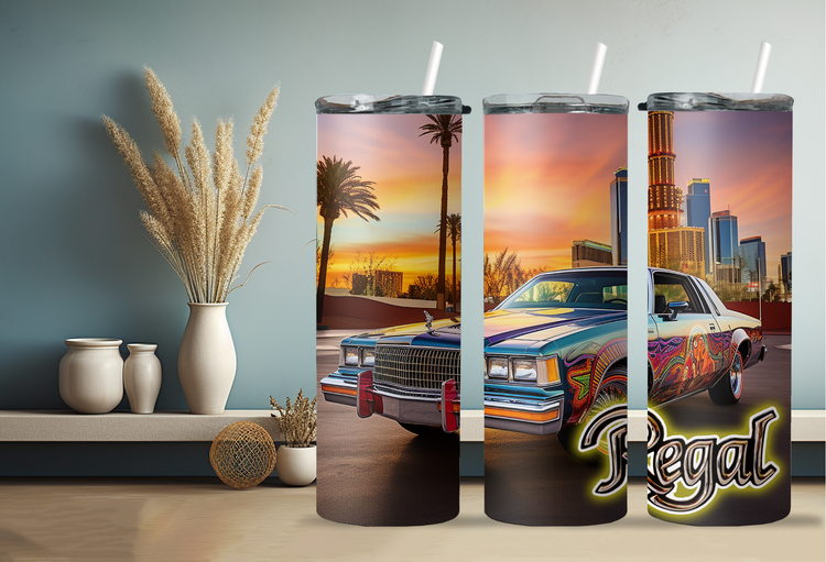 78 Buick Regal 20 oz Skinny Tumbler Wraps_Grp3, 2 x Sublimation Designs, Straight tumbler Wrap, Instant Digital Download PNG - Cultura Life Design