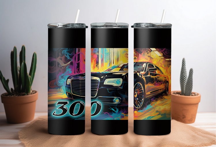 05 Chrysler 300 20 oz Skinny Tumbler Wraps Grp1, 4 x Sublimation Designs, Straight tumbler Wrap, Instant Digital Download PNG - Cultura Life Design