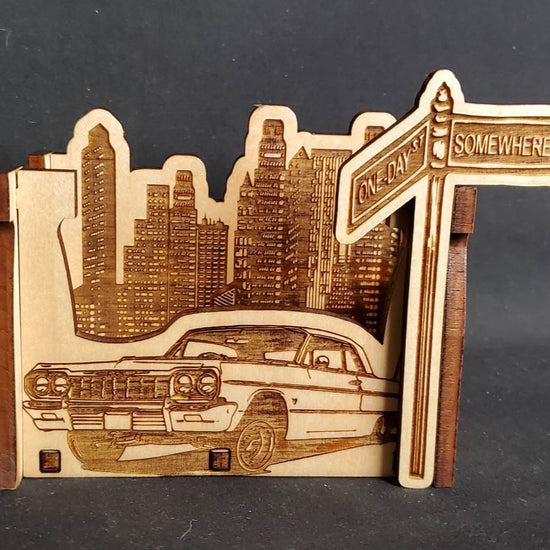 Homies Laser-Engraved Wood Business Card Holder - Cultura Life Design