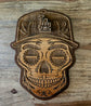 Sports Sugar Skull Wood Engraved Wall Plaques, NFL, MBL, NBA Inspired Fan Art - Cultura Life Design