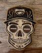 Sports Sugar Skull Wood Engraved Wall Plaques, NFL, MBL, NBA Inspired Fan Art - Cultura Life Design